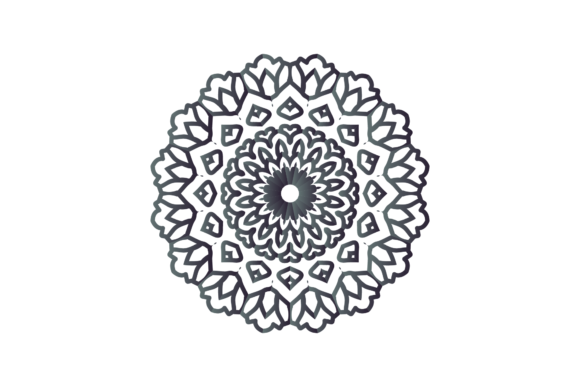 Black Mandala Decorative Symbol Graphics