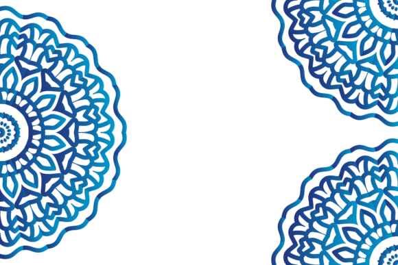Blue Ornament Mandala Decorative: Graphics and Icons for Creative Design