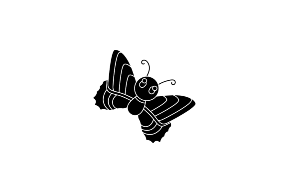Butterfly Decorative Style Silhouette