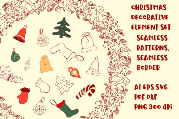 Christmas Decorative Elementive Set