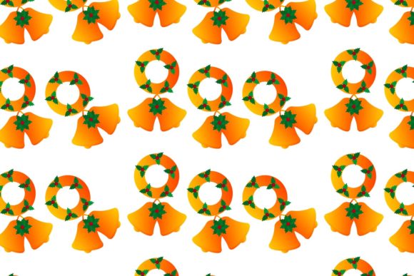 Christmas Yellow Decorative Pattern Graphics
