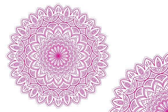 Circular Pattern of Mandala Elements: Graphics and Patterns for Creative Brands