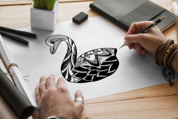 Duck Mandala Coloring Pages: Graphics for Creative Projects