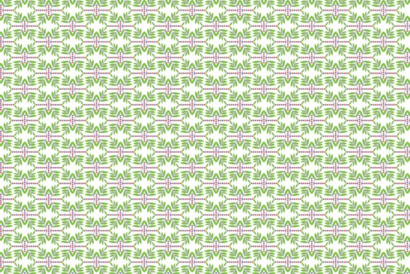 Floral Green Decorative Art Pattern Graphics Freebies