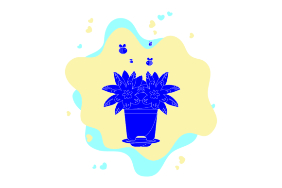 Flower Decorative in Cloud Bubble: Graphics & Freebies for Local Branding