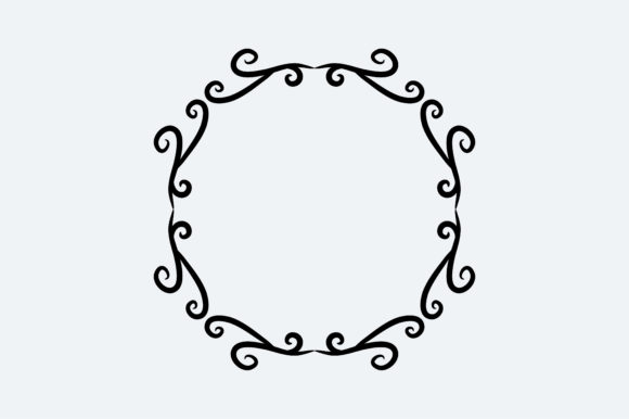 Frame Floral Ornament Graphics & Crafts
