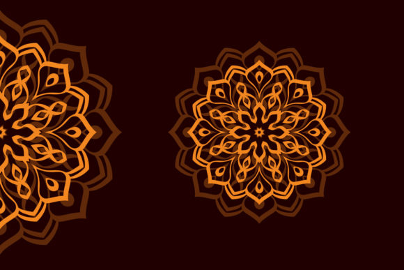 Mandala Asian Style Decorative Graphics