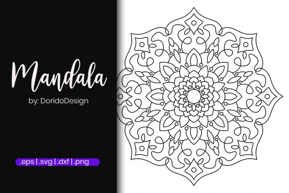 Mandala Coloring Page for Adults: Graphics and Coloring Pages Amp