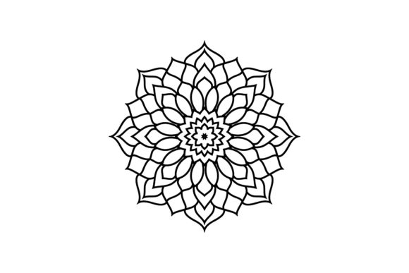 Mandala Decorative Icon Vector Graphics