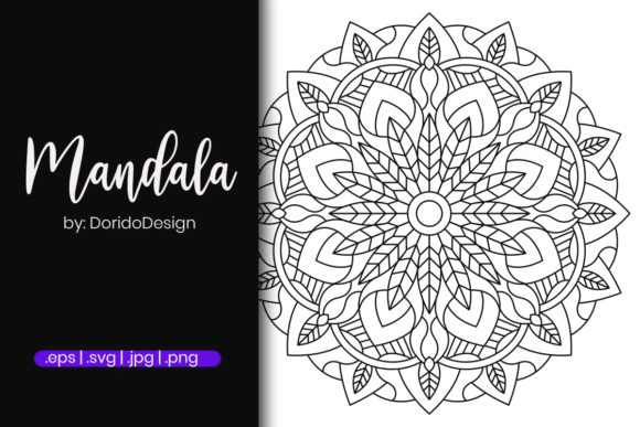 Mandala for Adult Coloring Graphics and Coloring Pages Amp