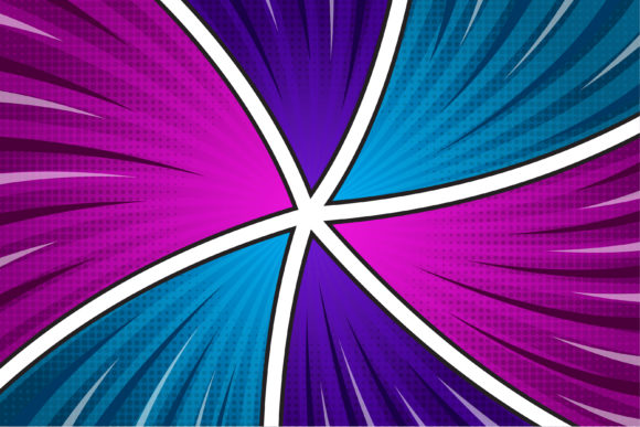 Retro Comic Background Triangle Curve Graphics
