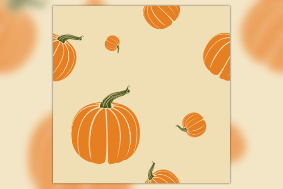 Thanksgiving Pumpkins Seamless Pattern