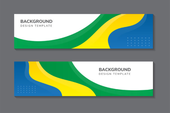 Wave Horizontal Background Banner Graphics