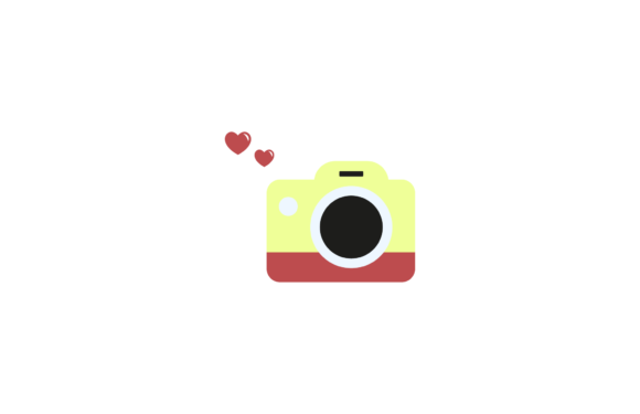 Wedding Love Camera Decorative Graphics